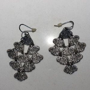 Stella & Dot silver earrings